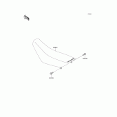 Схема вузла: Сидіння для Kawasaki KX65