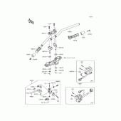 Схема узла: Руль для Kawasaki EX400 Ninja 400R ABS