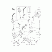 Схема вузла: Замок запалювання для Kawasaki BJ250 Estrella