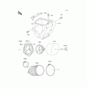 Схема вузла: Повітряний фільтр Kawasaki KX100