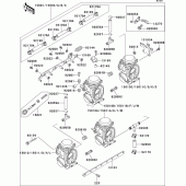 Схема узла: Карбюратор(1/3) для Kawasaki ZX600 ZZ-R600