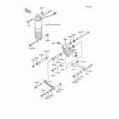 Схема узла: Задняя подвеска для Kawasaki ZX600 GPX600R