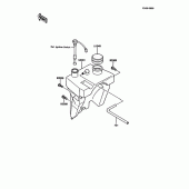 Схема вузла: Oil tank для Kawasaki KMX125