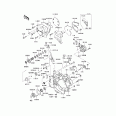 Схема вузла: Engine cover(s)(1/2) для Kawasaki KMX125
