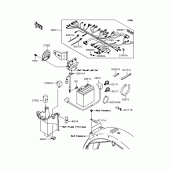 Схема вузла: Електроустаткування для Kawasaki BJ250 250TR