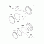 Схема узла: Шины для Kawasaki KLE250 Anhelo