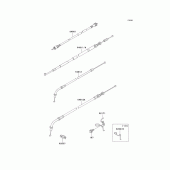 Схема узла: Тросики для Kawasaki KZ1000 Police