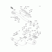 Схема узла: Выхлопная система (s) для Kawasaki KL650 KLR650
