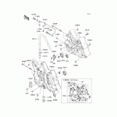 Схема вузла: Картер двигуна для Kawasaki KLX110 KLX110L