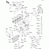 Схема вузла: Air cleaner(1/2) для Kawasaki ZX1100 GPZ1100