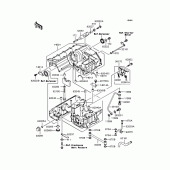 Схема узла: Картер двигателя для Kawasaki ZR1200 ZRX1200S