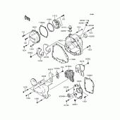 Схема вузла: Кришка двигуна для Kawasaki ZR750 Zephyr
