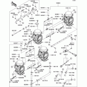 Схема вузла: Карбюратор(1/3)(is,wv) для Kawasaki ZX900 Ninja ZX-9R
