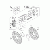 Схема вузла: Переднє гальмо для Kawasaki ZG1400 Concours 14