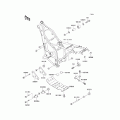 Схема вузла: Кріплення двигуна для Kawasaki KLX300R