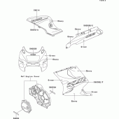 Схема вузла: Decals(zx1100-d1)(ebony/green) для Kawasaki ZX1100 ZZ-R1100