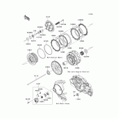 Схема вузла: Clutch(gaf) для Kawasaki VN1700 Vulcan 1700 Classic LT