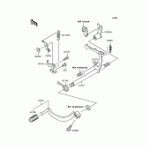 Схема вузла: Перемикач передач для Kawasaki KL110 KSR