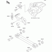 Схема вузла: Лапка гальма для Kawasaki ZX600 ZZ-R600