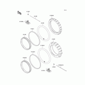 Схема узла: Колеса (Шины) для Kawasaki KLX300R