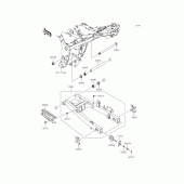 Схема узла: Задний рычаг (Маятник) для Kawasaki ER250 Z250