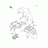 Схема узла: Крыло для Kawasaki ZX400 ZZR400