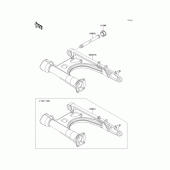 Схема вузла: Задній важіль (маятник) для Kawasaki VN1500 VN1500 Classic Tourer