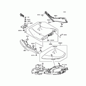 Схема узла: Сиденье для Kawasaki EX400 Ninja 400R ABS