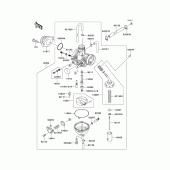 Схема вузла: Карбюратор для Kawasaki KLX140 KLX140L