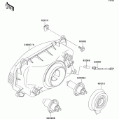 Схема узла: Head lamp для Kawasaki ZX600 ZZ-R600