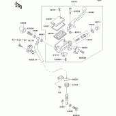 Схема вузла: Передній гальмівний циліндр для Kawasaki EL250 Eliminator 252