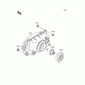Схема вузла: Фара для Kawasaki ZX400 ZZR400