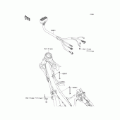 Схема узла: Электрооборудование для Kawasaki KX250/ KX252 KX250F