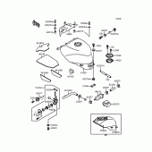 Схема узла: Топливный бак (ZXR400-L9) для Kawasaki ZX400 ZXR400