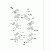 Схема вузла: Підніжки для Kawasaki VN750 Vulcan 750