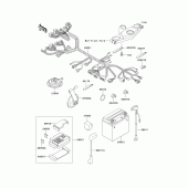 Схема вузла: Електроустаткування для Kawasaki ZX600 ZZ-R600