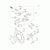 Схема узла: Задний тормоз для Kawasaki ZX1000 Z1000SX