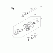 Схема вузла: Ступиця переднього колеса для Kawasaki KX250/ KX252 KX250