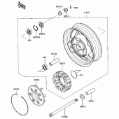 Схема узла: Ступица заднего колеса для Kawasaki ZG1000 Concours