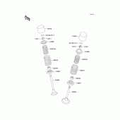 Схема узла: Клапан(ы) для Kawasaki KLX300R
