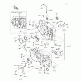 Схема вузла: Картер двигуна для Kawasaki BJ250