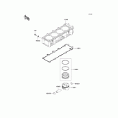 Схема узла: Цилиндр & Поршень для Kawasaki ZX1200 Ninja ZX-12R