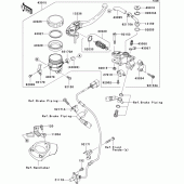 Схема вузла: Передній гальмівний циліндр Kawasaki ZX1400 ZZR1400 ABS