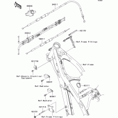 Схема узла: Тросики для Kawasaki KX250/ KX252 KX250F