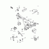 Схема узла: Кронштейн для Kawasaki EX250 Ninja 250