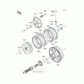 Схема вузла: Зчеплення для Kawasaki KLE650 Versys 650 ABS