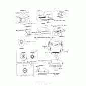 Схема вузла: Decals (White/beige)(Acf)(Ca,us) для Kawasaki VN1700 Vulcan 1700 Voyager