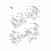 Схема узла: Подножки для Kawasaki VN1700 VN1700 Classic Tourer