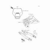 Схема узла: Наклейки для Kawasaki KLX300R