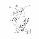Схема узла: Переднее крыло для Kawasaki ER300 Z300 ABS